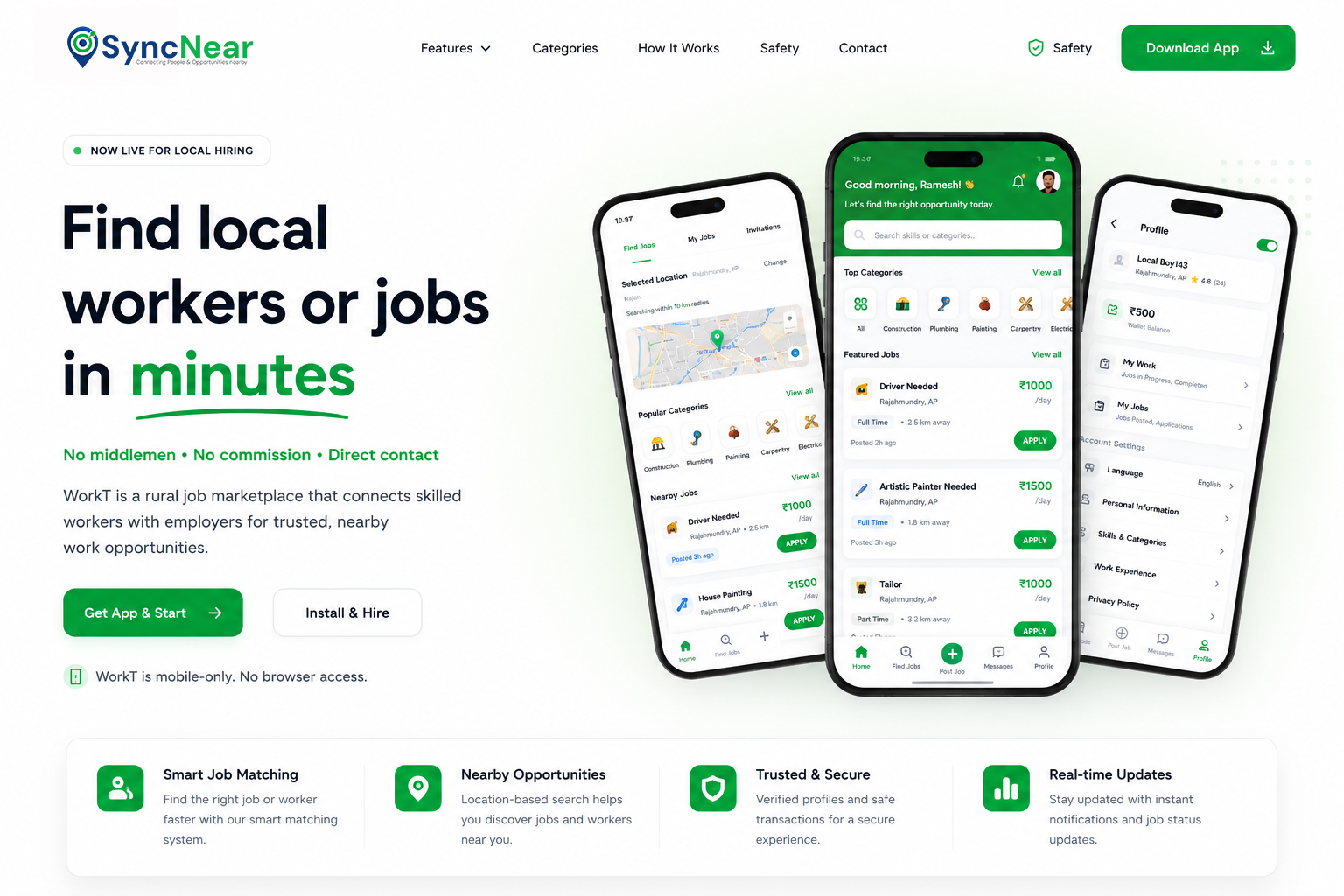 Syncnear —Local Jobs Marketplace project thumbnail