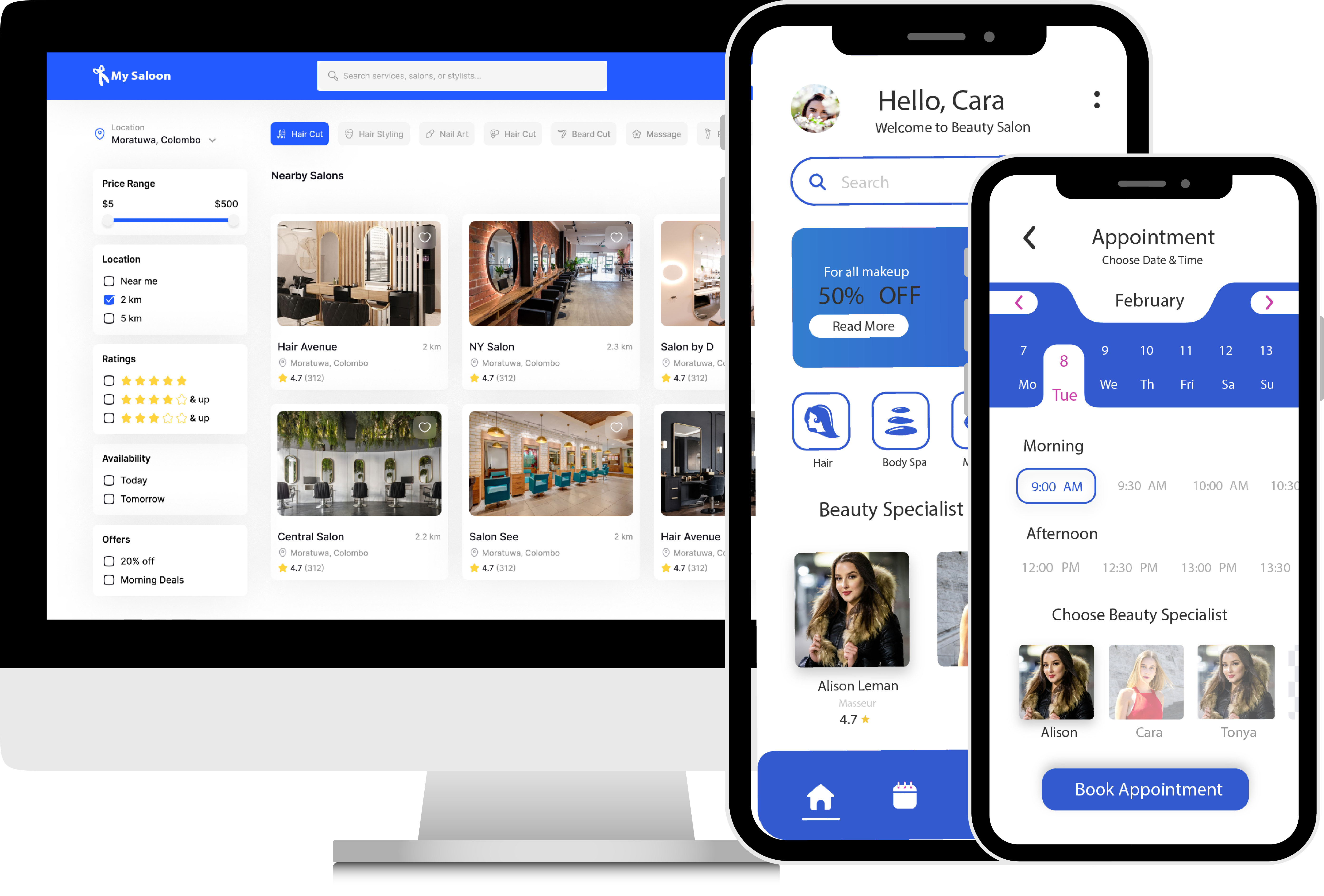 My Saloon App project thumbnail